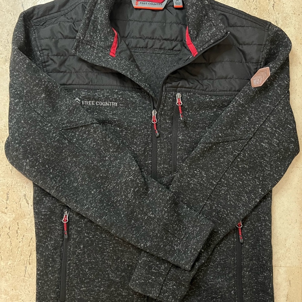 Free Country Frore Sweater-Knit Fleece Jacket - Men's Size Medium - Picture 2 of 9